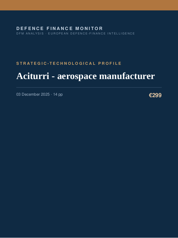 Cover of Aciturri - aerospace manufacturer