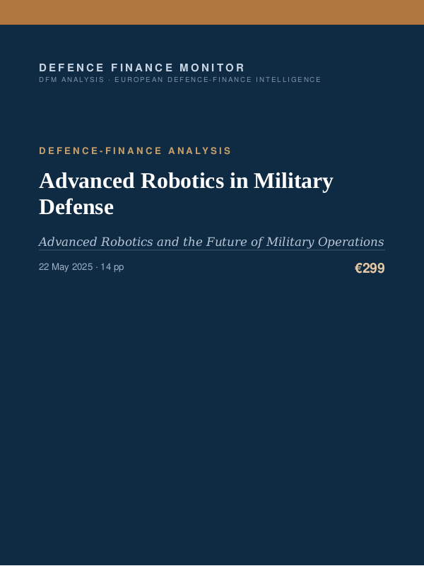 Cover of Advanced Robotics in Military Defense