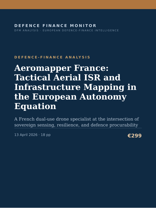 Cover of Aeromapper France: Tactical Aerial ISR and Infrastructure Mapping in the European Autonomy Equation