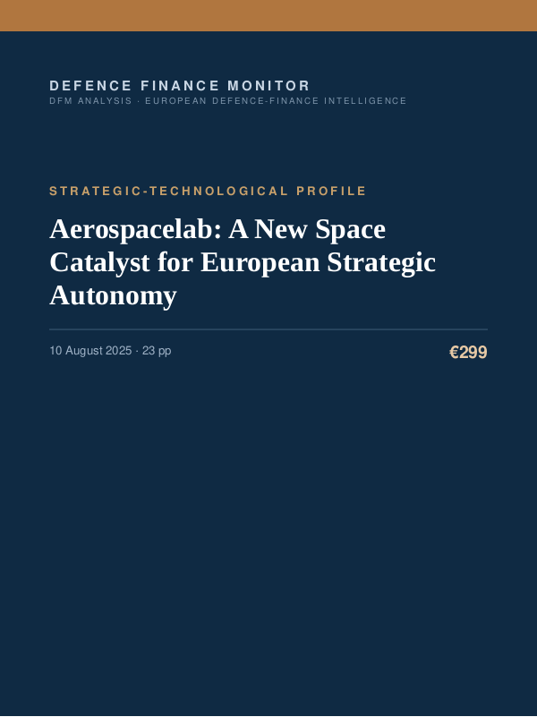 Cover of Aerospacelab: A New Space Catalyst for European Strategic Autonomy