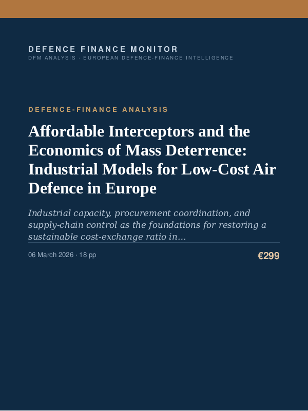 Cover of Affordable Interceptors and the Economics of Mass Deterrence: Industrial Models for Low-Cost Air Defence in Europe