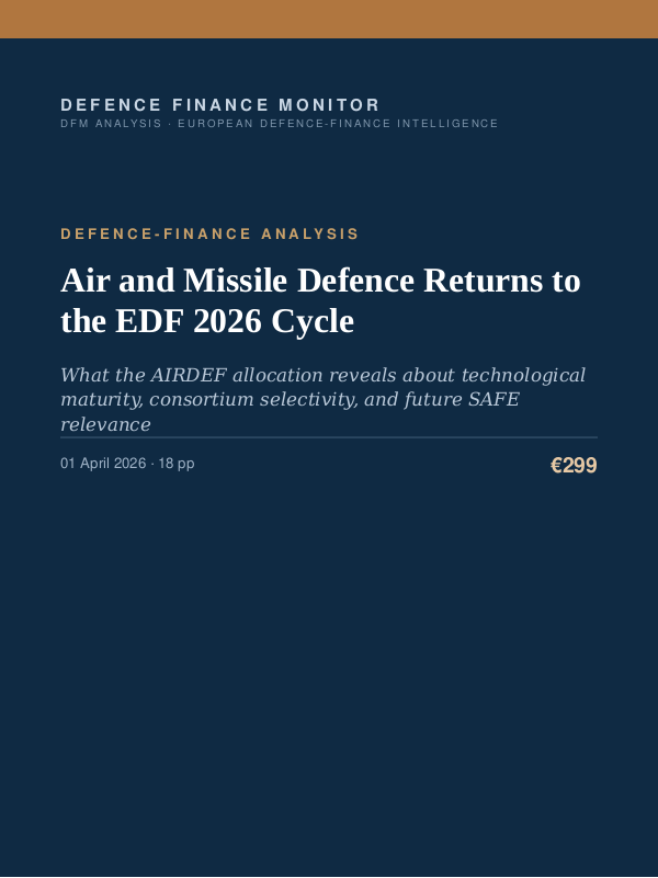 Cover of Air and Missile Defence Returns to the EDF 2026 Cycle