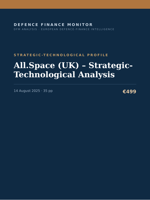 Cover of All.Space (UK) – Strategic-Technological Analysis