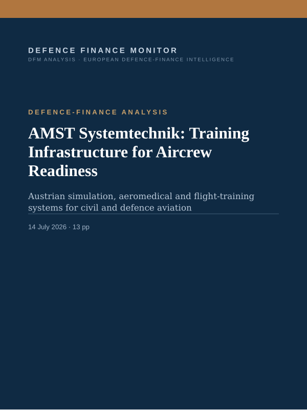 Cover of AMST Systemtechnik: Training Infrastructure for Aircrew Readiness