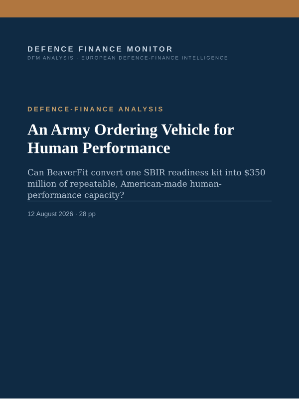 Cover of the report An Army Ordering Vehicle for Human Performance