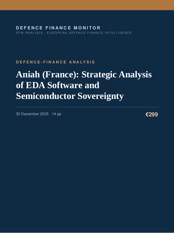Cover of Aniah (France): Strategic Analysis of EDA Software and Semiconductor Sovereignty