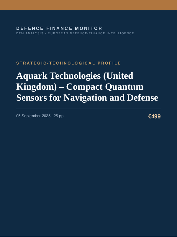 Cover of Aquark Technologies (United Kingdom) – Compact Quantum Sensors for Navigation and Defense