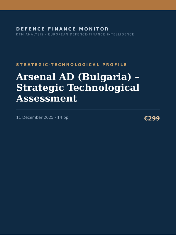 Cover of Arsenal AD (Bulgaria) – Strategic Technological Assessment