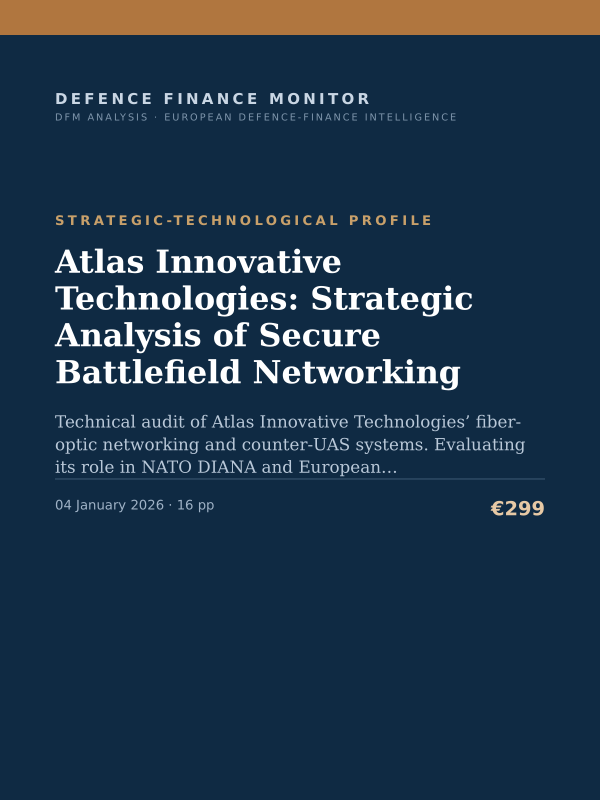 Cover of Atlas Innovative Technologies: Strategic Analysis of Secure Battlefield Networking