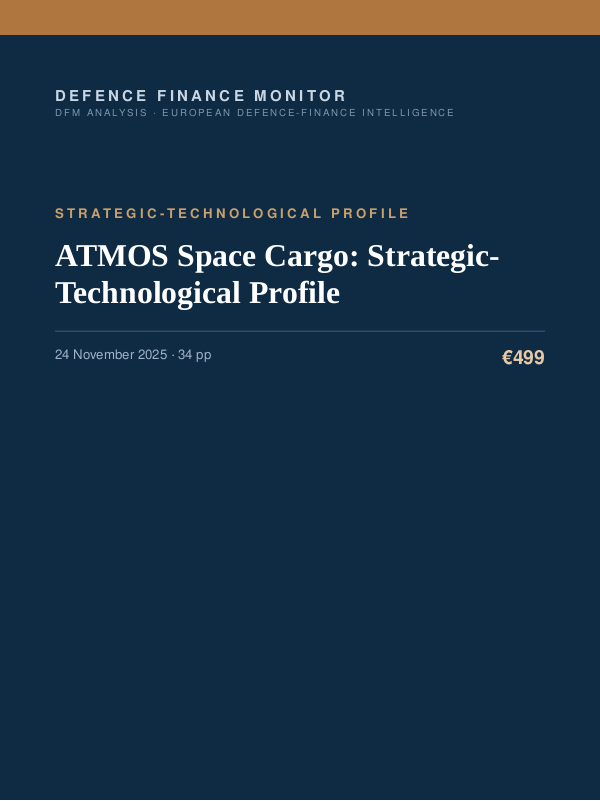 Cover of ATMOS Space Cargo: Strategic-Technological Profile