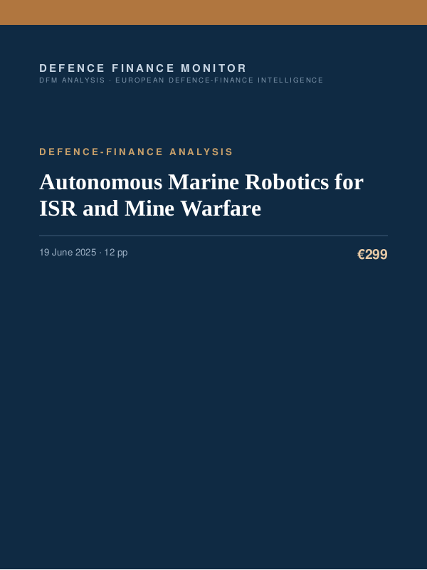 Cover of Autonomous Marine Robotics for ISR and Mine Warfare