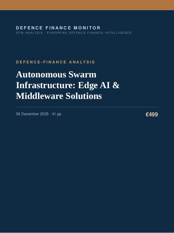Cover of Autonomous Swarm Infrastructure: Edge AI & Middleware Solutions