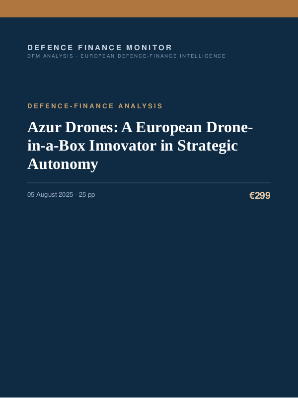 Cover of Azur Drones: A European Drone-in-a-Box Innovator in Strategic Autonomy