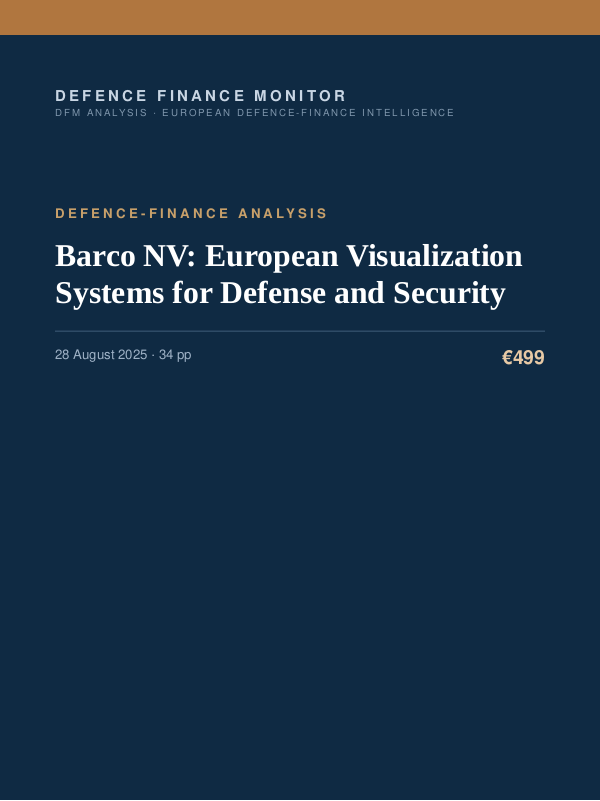 Cover of Barco NV: European Visualization Systems for Defense and Security