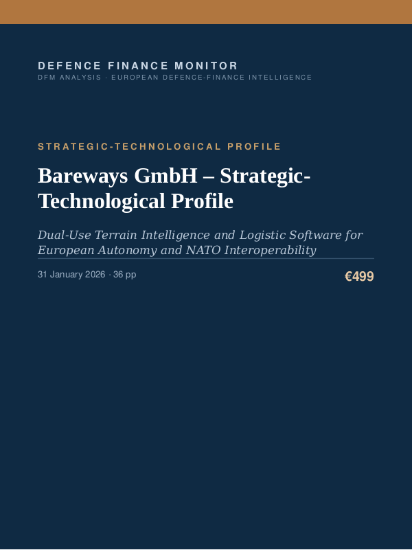 Cover of the DFM report “Bareways GmbH – Strategic-Technological Profile” — Strategic-Technological Profile, 36-page PDF