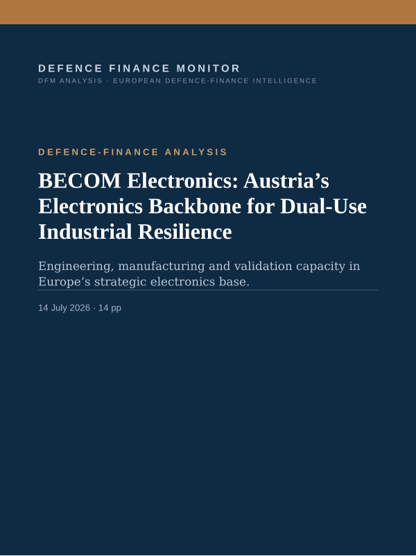 Cover of BECOM Electronics: Austria’s Electronics Backbone for Dual-Use Industrial Resilience