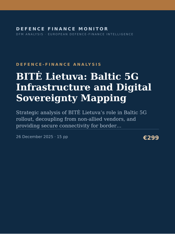 Cover of BITĖ Lietuva: Baltic 5G Infrastructure and Digital Sovereignty Mapping