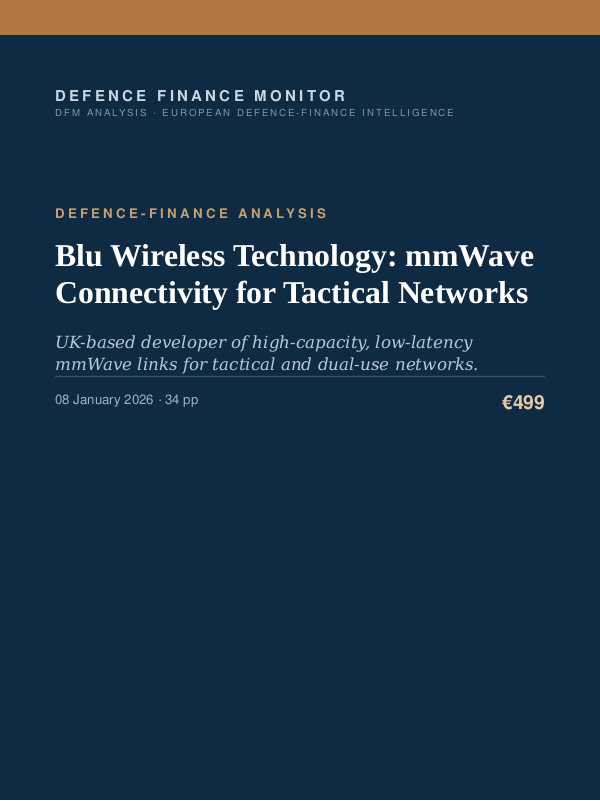 Cover of Blu Wireless Technology: mmWave Connectivity for Tactical Networks