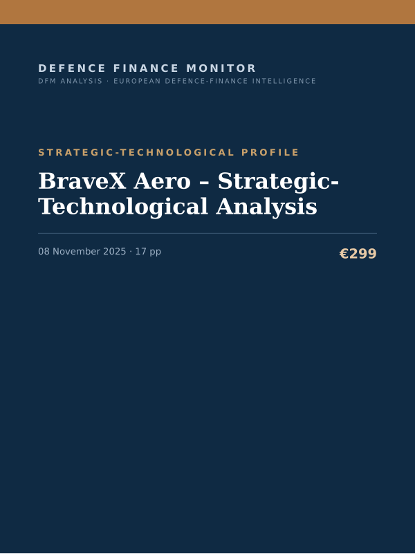 Cover of BraveX Aero – Strategic-Technological Analysis