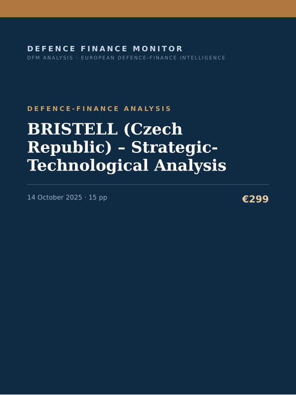 Cover of BRISTELL (Czech Republic) – Strategic-Technological Analysis