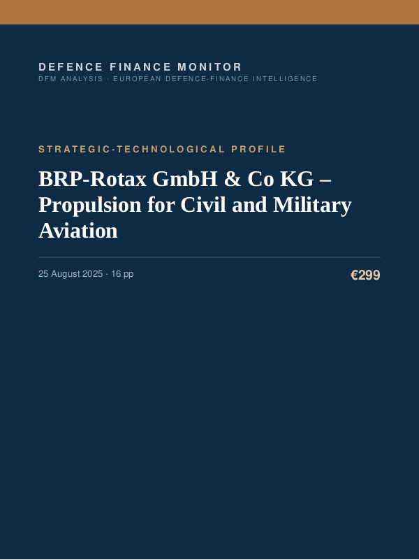 Cover of BRP-Rotax GmbH & Co KG – Propulsion for Civil and Military Aviation