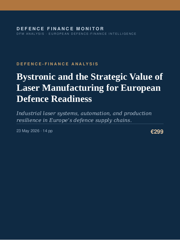 Cover of Bystronic and the Strategic Value of Laser Manufacturing for European Defence Readiness