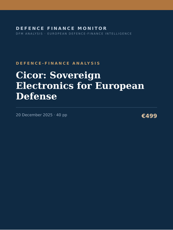 Cover of Cicor: Sovereign Electronics for European Defense