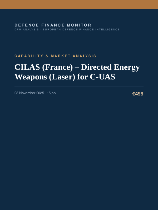 Cover of CILAS (France) – Directed Energy Weapons (Laser) for C-UAS