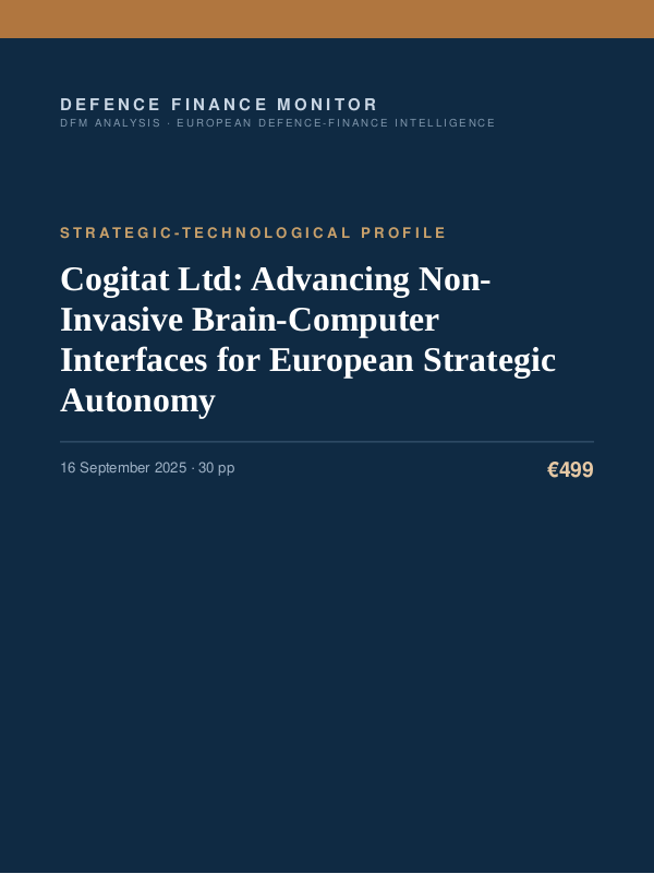 Cover of Cogitat Ltd: Advancing Non-Invasive Brain-Computer Interfaces for European Strategic Autonomy