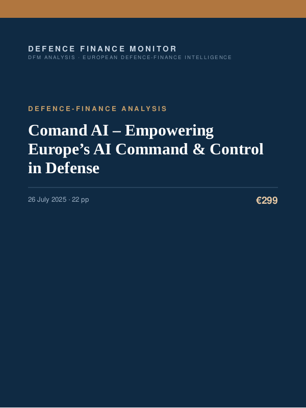 Cover of Comand AI – Empowering Europe’s AI Command & Control in Defense