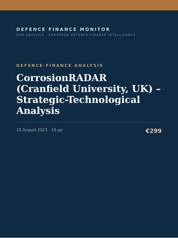 Cover of CorrosionRADAR (Cranfield University, UK) – Strategic-Technological Analysis