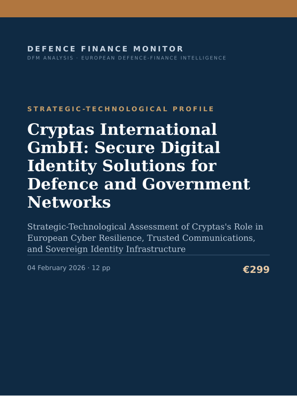 Cover of Cryptas International GmbH: Secure Digital Identity Solutions for Defence and Government Networks