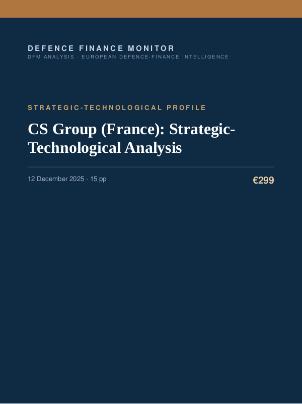 Cover of CS Group (France): Strategic-Technological Analysis