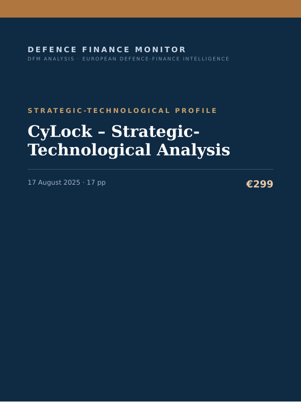 Cover of CyLock – Strategic-Technological Analysis