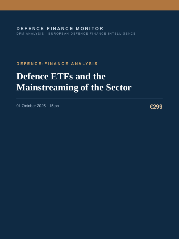 Cover of Defence ETFs and the Mainstreaming of the Sector