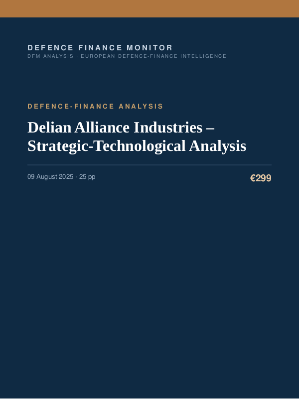 Cover of Delian Alliance Industries – Strategic-Technological Analysis