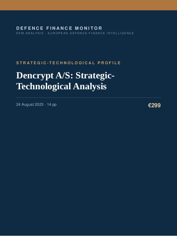 Cover of Dencrypt A/S: Strategic-Technological Analysis