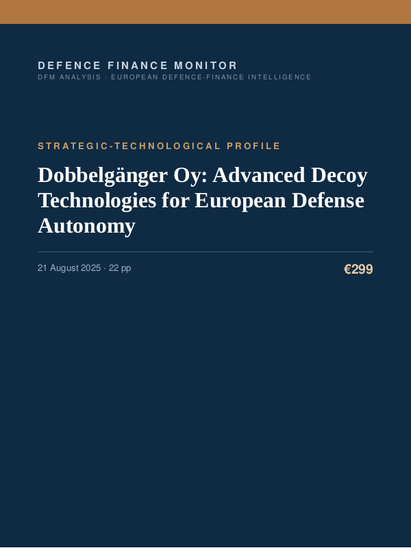 Cover of Dobbelgänger Oy: Advanced Decoy Technologies for European Defense Autonomy