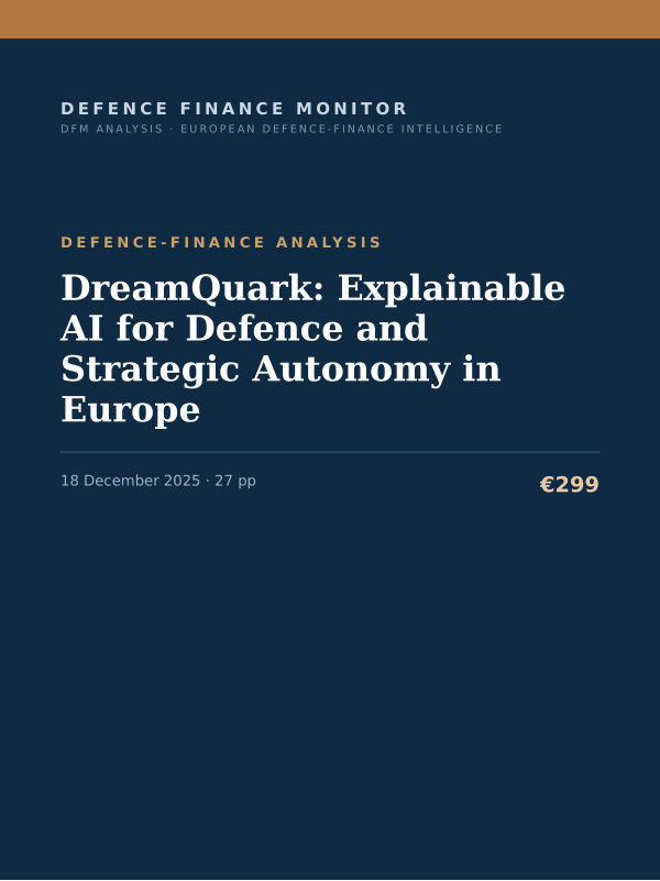 Cover of DreamQuark: Explainable AI for Defence and Strategic Autonomy in Europe