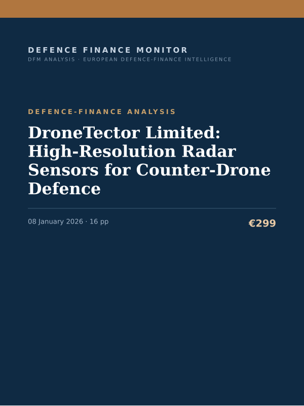 Cover of DroneTector Limited: High-Resolution Radar Sensors for Counter-Drone Defence
