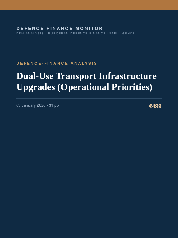 Cover of Dual-Use Transport Infrastructure Upgrades (Operational Priorities)