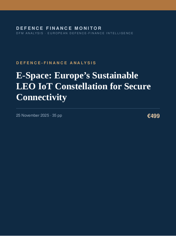 Cover of E-Space: Europe’s Sustainable LEO IoT Constellation for Secure Connectivity