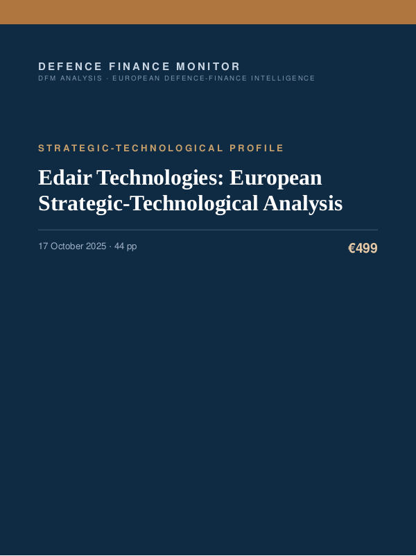 Cover of Edair Technologies: European Strategic-Technological Analysis