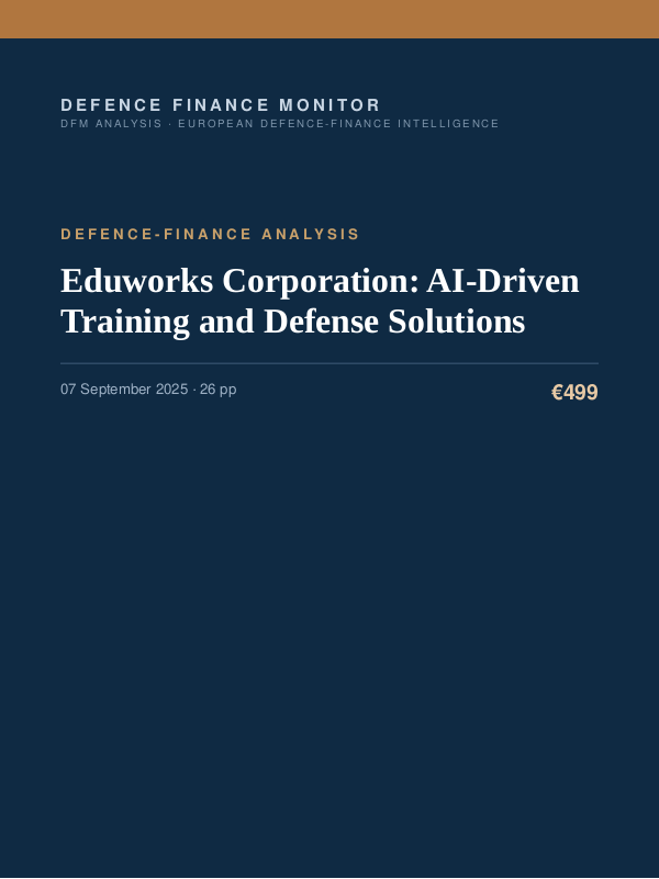 Cover of Eduworks Corporation: AI-Driven Training and Defense Solutions