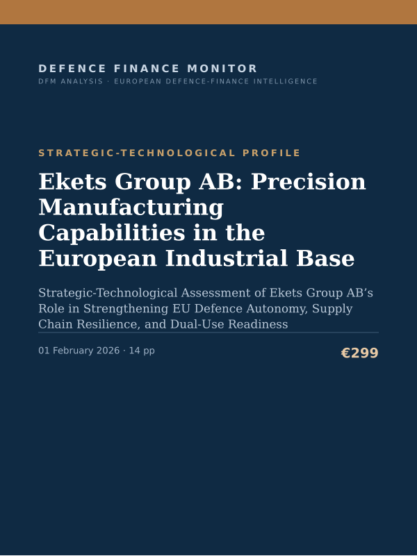 Cover of Ekets Group AB: Precision Manufacturing Capabilities in the European Industrial Base