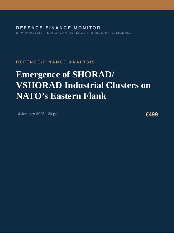 Cover of Emergence of SHORAD/VSHORAD Industrial Clusters on NATO’s Eastern Flank