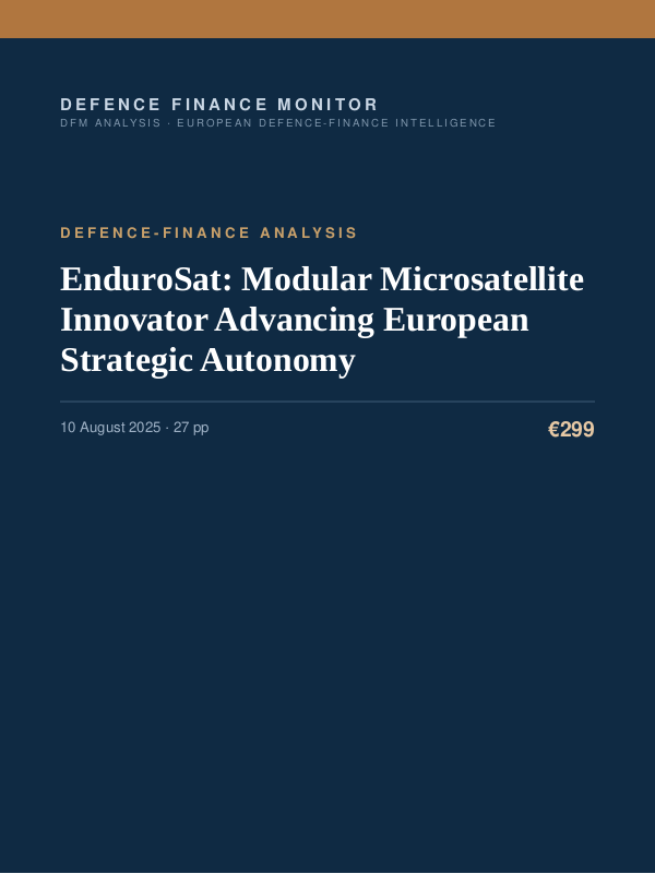 Cover of EnduroSat: Modular Microsatellite Innovator Advancing European Strategic Autonomy