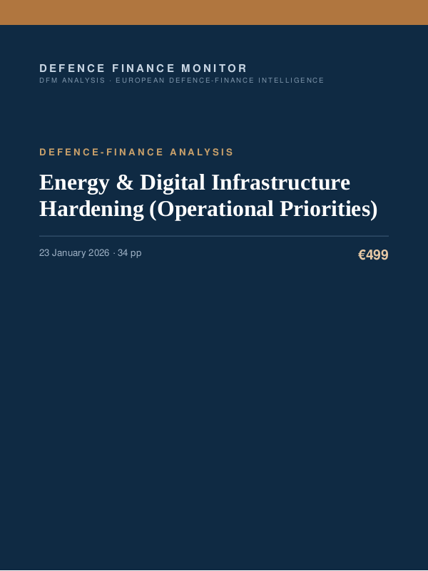Cover of Energy & Digital Infrastructure Hardening (Operational Priorities)