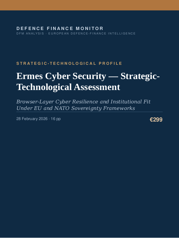 Cover of Ermes Cyber Security — Strategic-Technological Assessment
