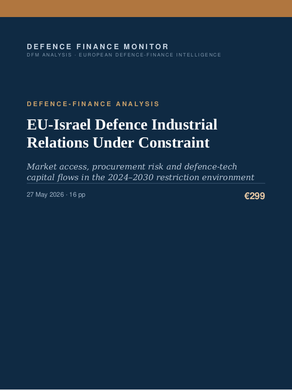 Cover of EU-Israel Defence Industrial Relations Under Constraint